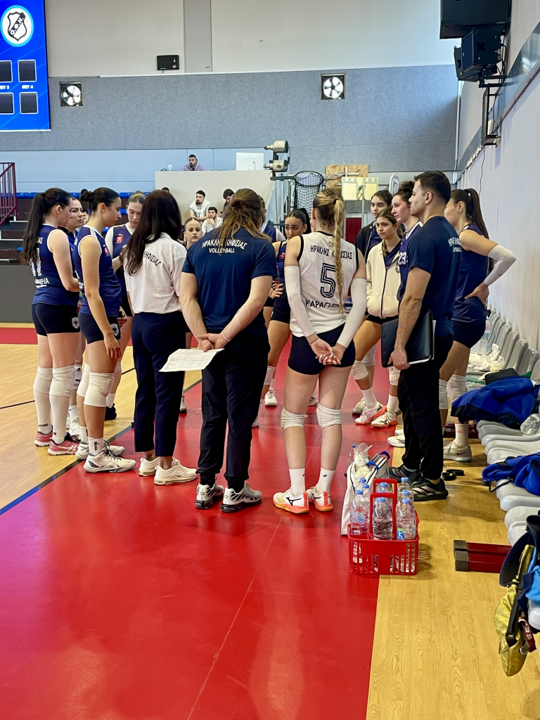 A pre-league volleyball team competing in the national league in greece